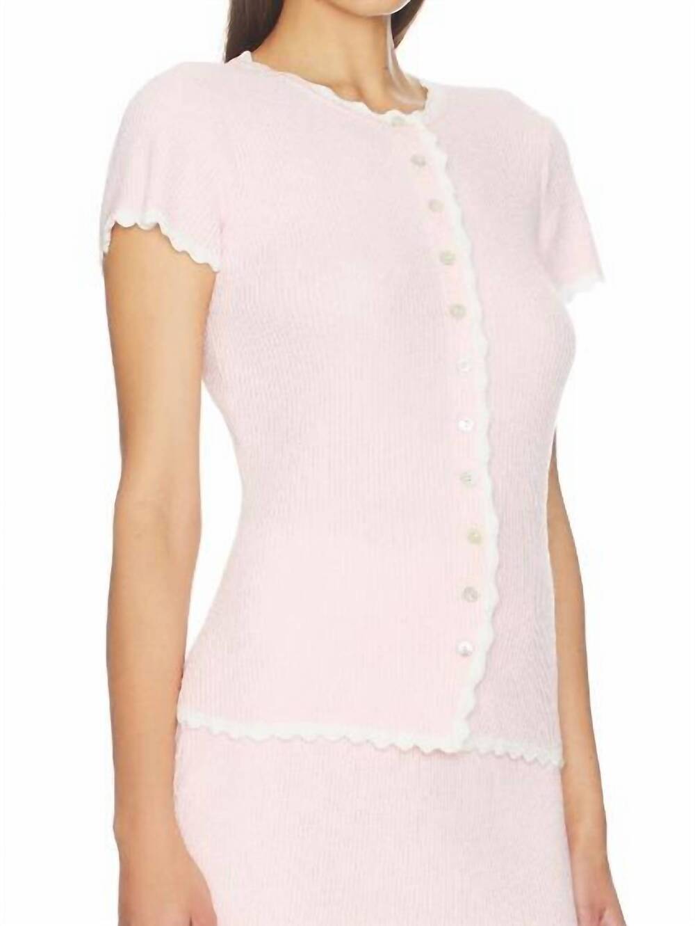 NEW SHOW ME YOUR MUMU heidi cardigan in pink taffi